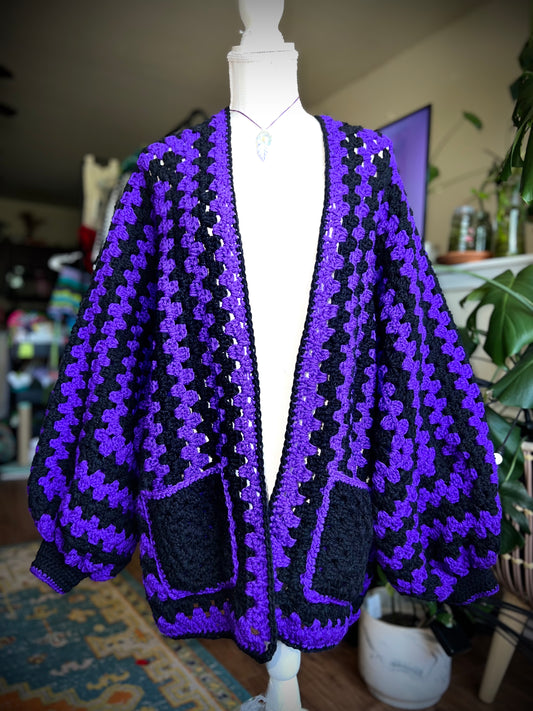 Purple Gusher Cardi