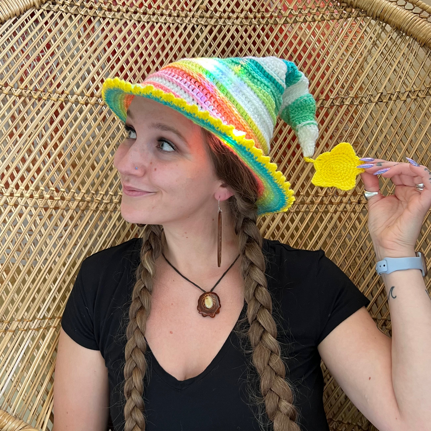 Rainbow hat