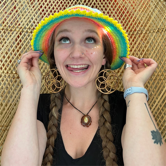 Rainbow hat